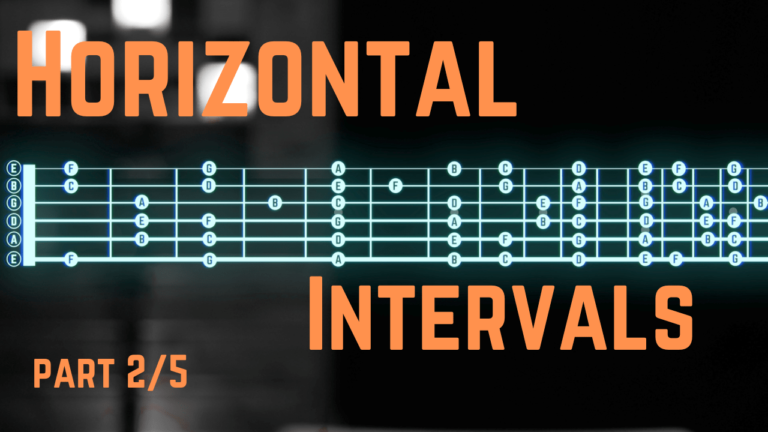 How to build a strong fretboard understanding 2/5 – Horizontal Intervals